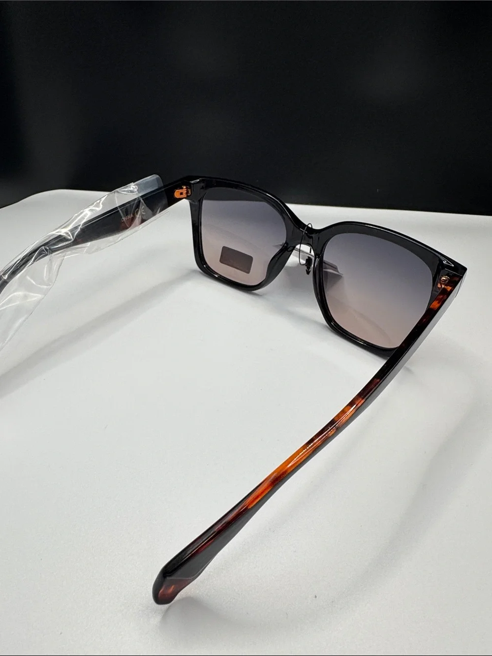 Classic Black Gradient Lens Women's Sunglasses (3-7)